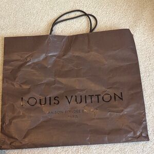 Louis Vuitton Dark Brown Paper Bag